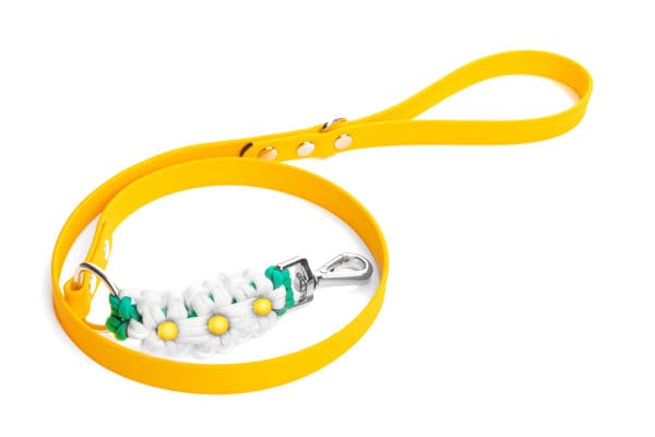 Blossom Leash White/ Green/ Yellow Sequin