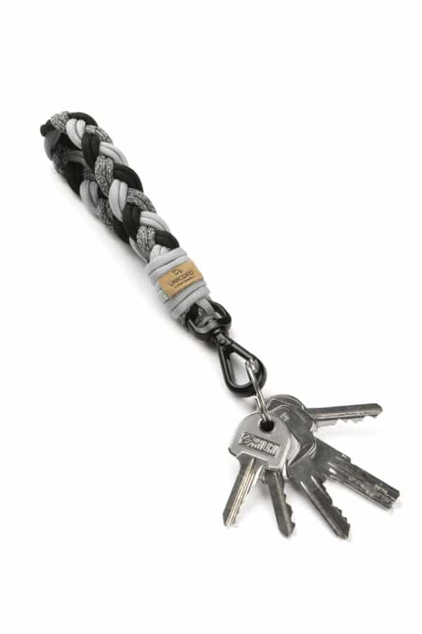 braid keychain grey scaled