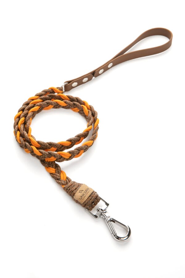 braid leash moccasino orange scaled