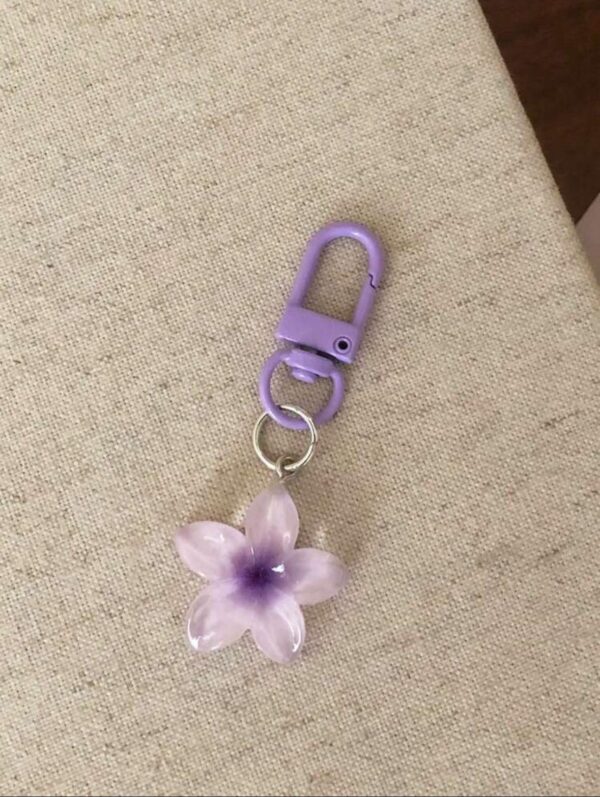 Dog jewelry purple flower