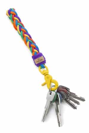 Braid Keychain Rainbow