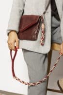 Braid Keychain Bordeaux/Salmon/Beige