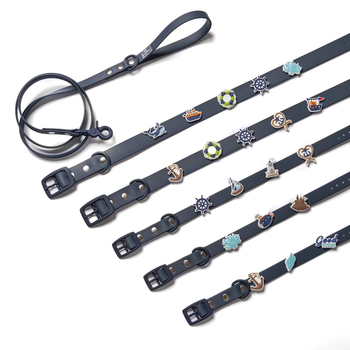 Waterproof Crocs Charm Leash Μπλε Navy 1 Waterproof Crocs Charm Leash Blue Navy