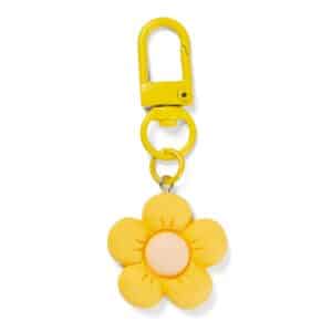 Dog jewelry Yellow/Pink plastic flower
