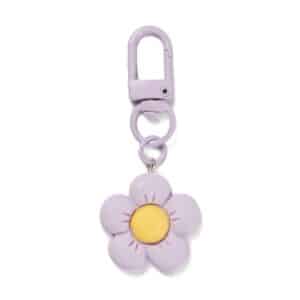 Κόσμημα σκύλου Λιλά/Κίτρινο  λουλούδι πλαστικό