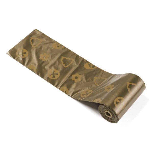 Σακουλάκια ακαθαρσιών σκύλου Καφέ poop (15 σακούλες)