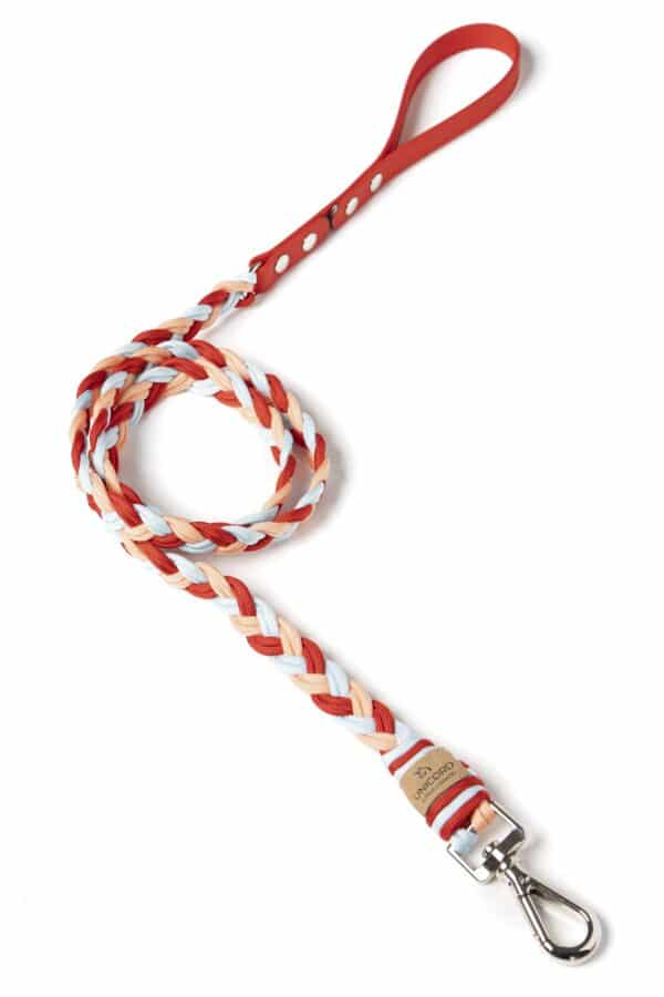Braid Leash Γαλάζιο/Κόκκινο/Πορτοκαλί παστέλ