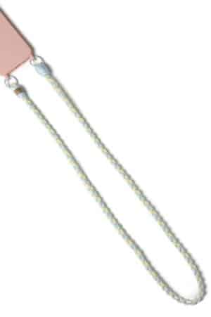 Waterfall Κορδόνι κινητού πλεκτό Γαλάζιο/Κιτρινο παστέλ- γαλαζιο κρίκο