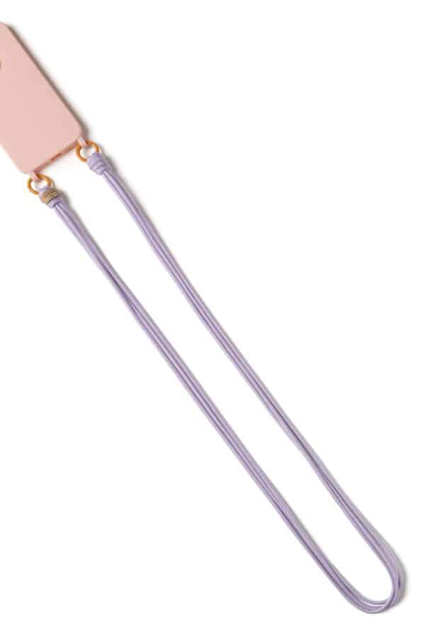 Mobile phone lanyard Lilac-orange loop