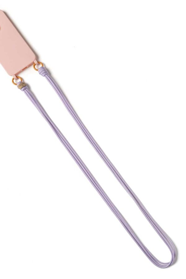 Mobile phone lanyard Lilac-orange loop