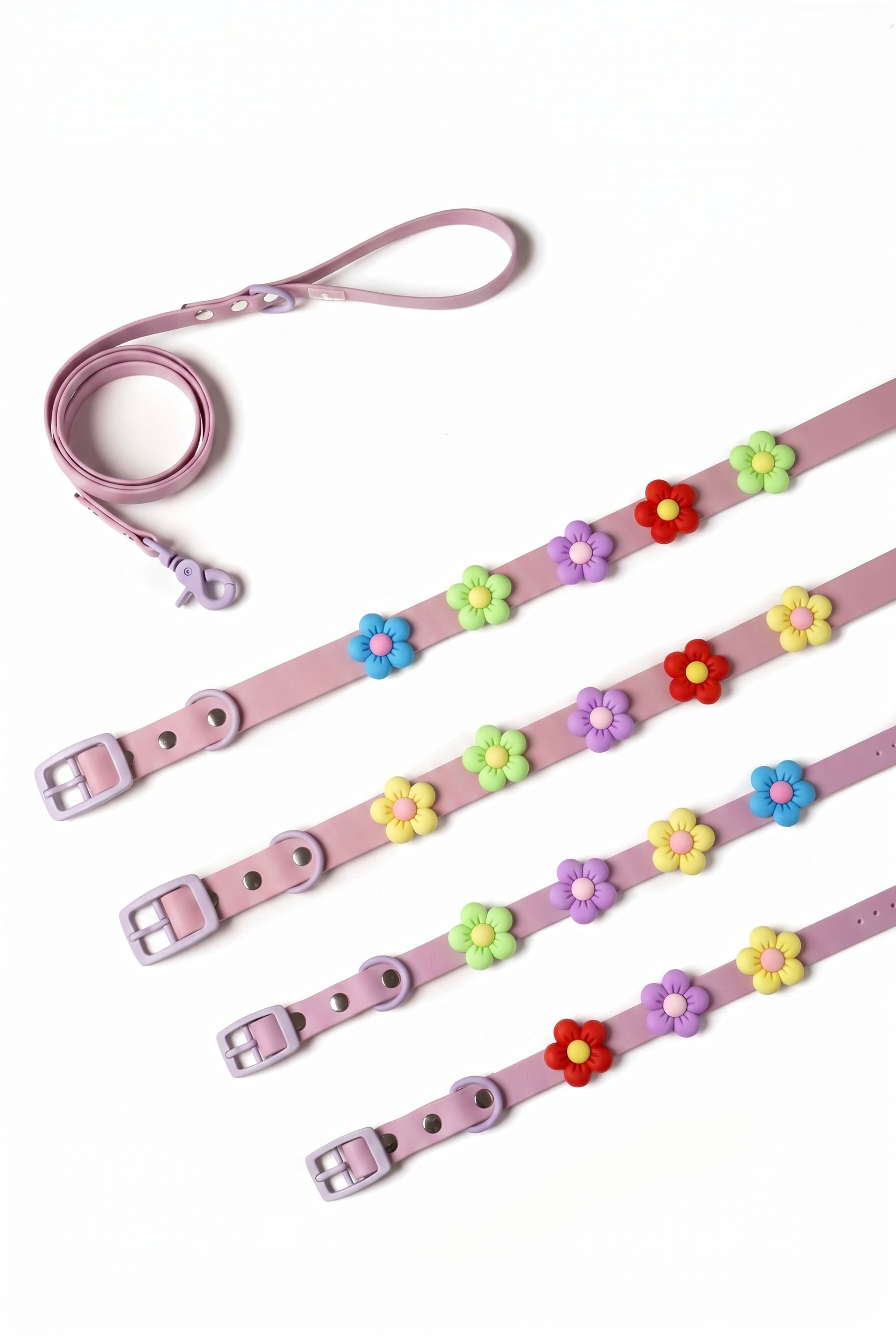 Waterproof Crocs Charm Collar Lilac Flowers