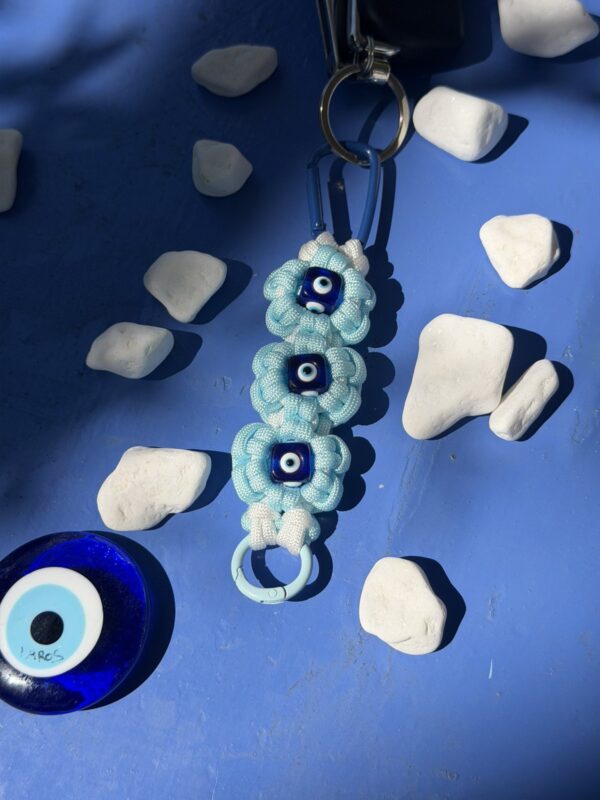 Blossom Evil Eye Keychain