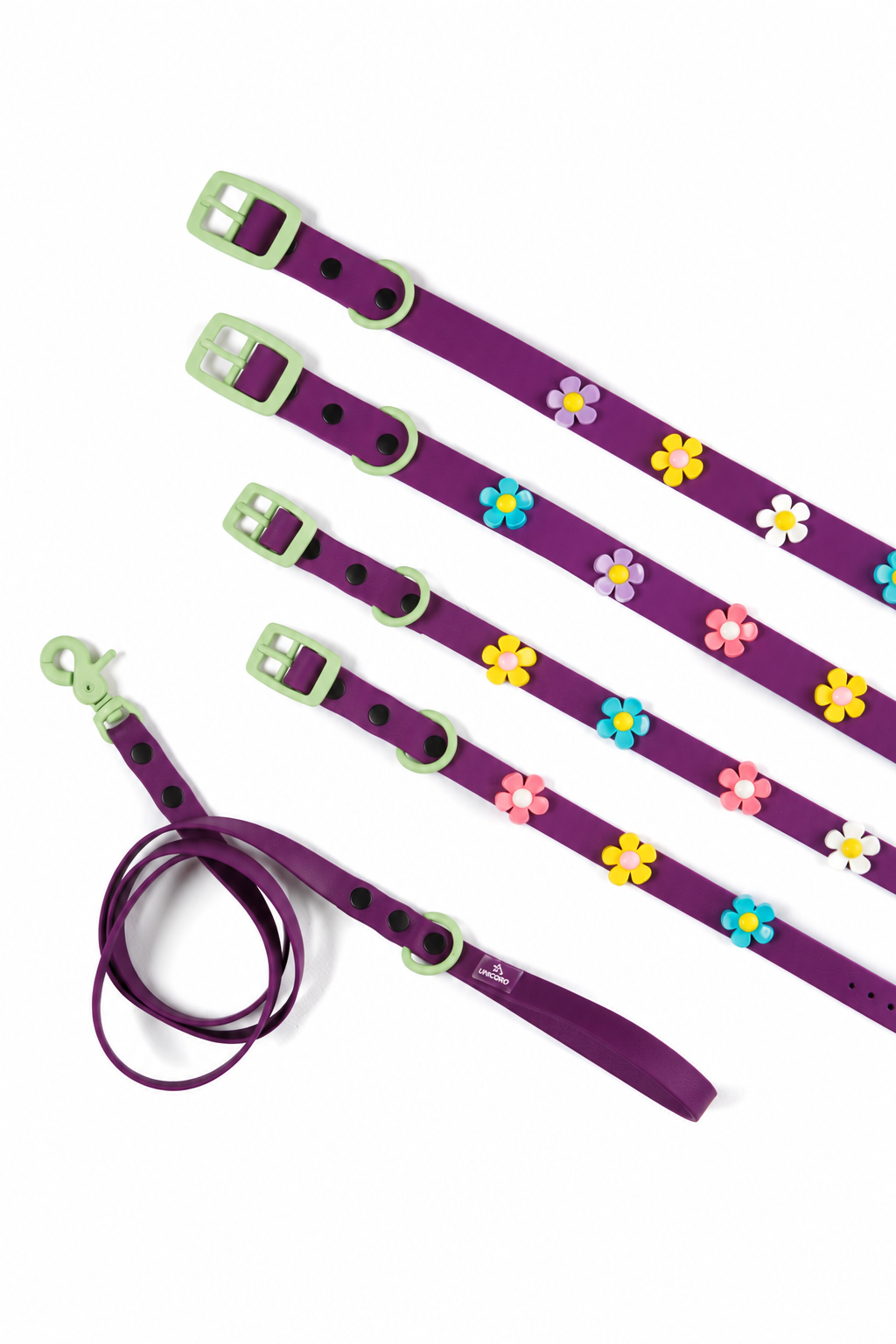Waterproof Crocs Biothane Leash Μωβ