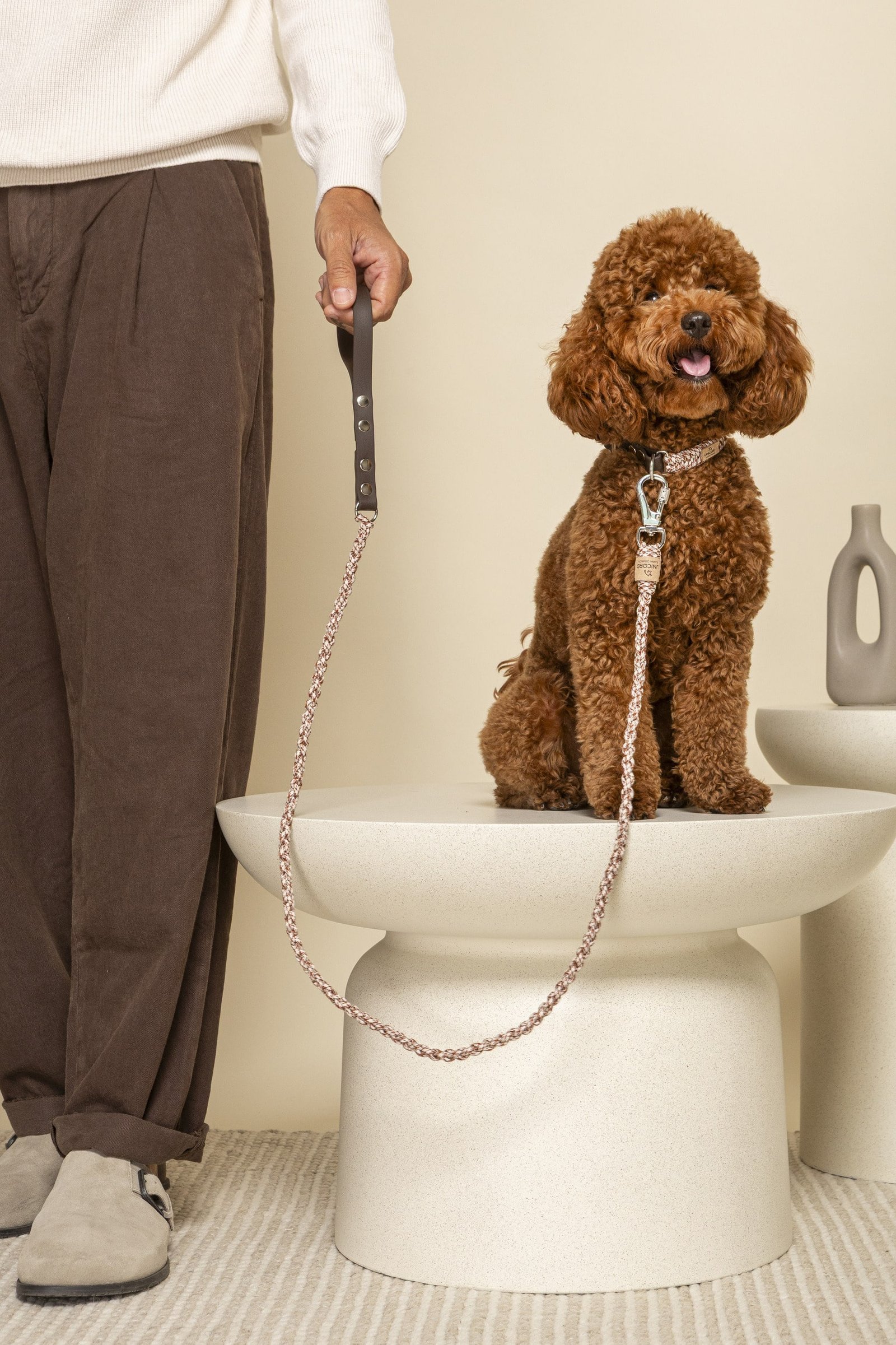 Waterfall Leash Καρό καφέ 2 Waterfall Leash Καρό καφέ - Εικόνα 2