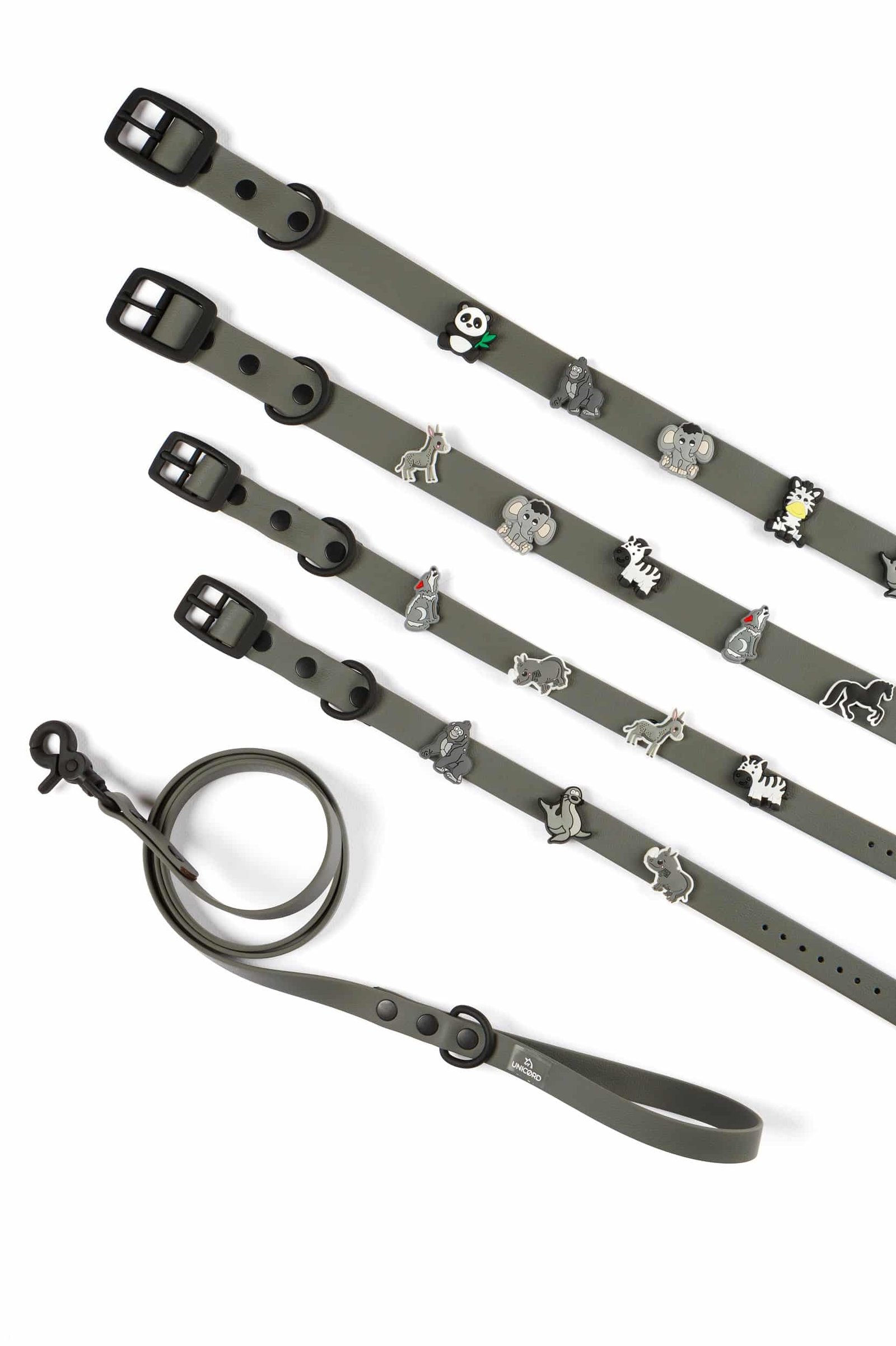 Waterproof Crocs Biothane Leash Γκρι 1 Waterproof Crocs Biothane Leash Γκρι