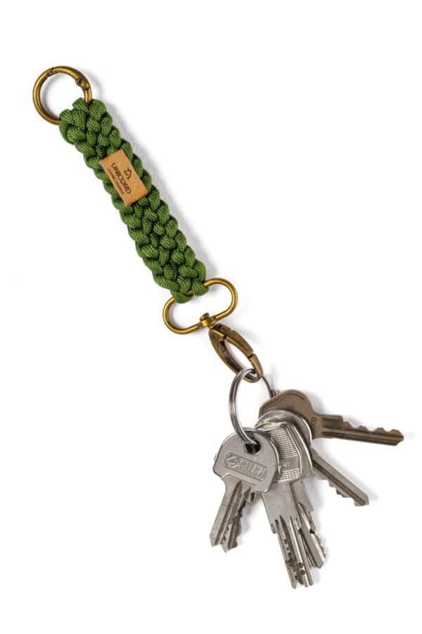Knitted Braid Keychain Πράσινο fern