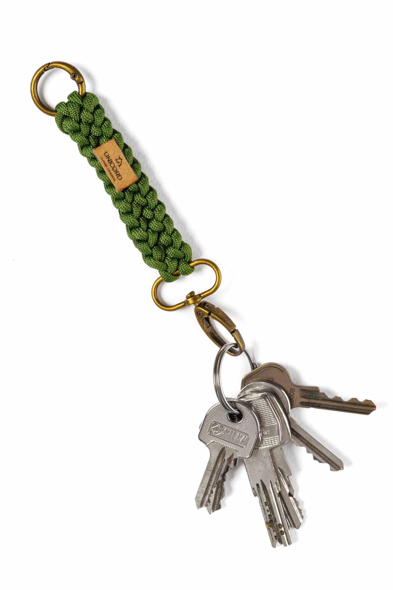 Knitted Braid Keychain Πράσινο fern 1 Knitted Braid Keychain Πράσινο fern
